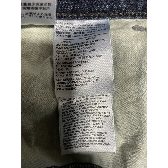 Levis 527 Jeans Mens Tag 36x32 Actual 36x32 Blue Bootcut Western Y2K Ranch - Picture 5 of 14